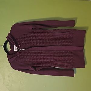 Knit long cardigan